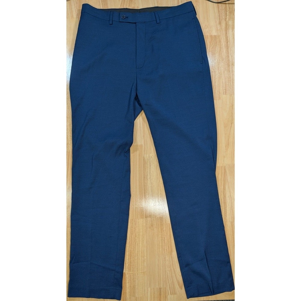 Calvin Klein Slim Fit Dress‎ Pants Blue Men's 32x31 Stretch